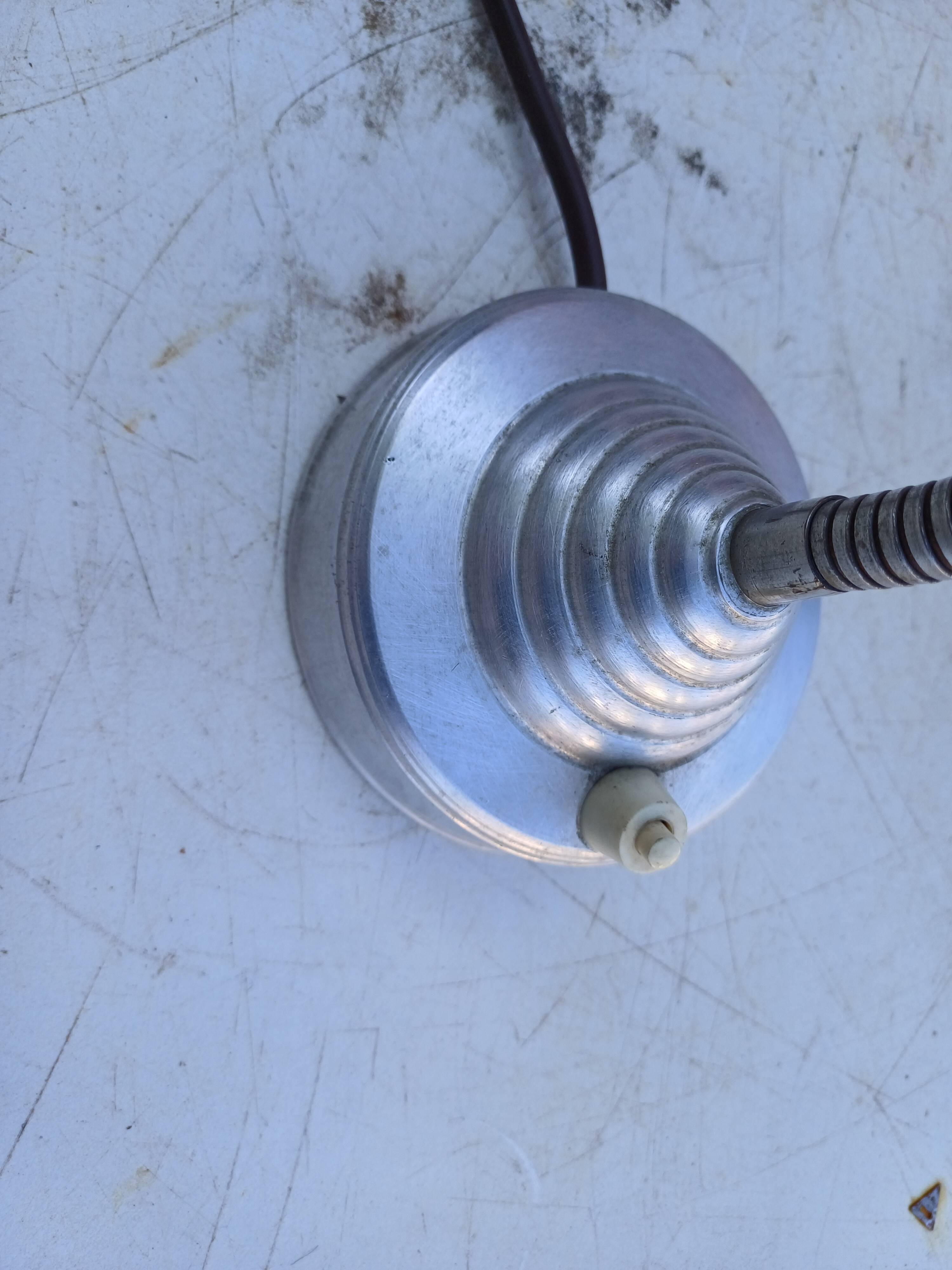 Vintage Aluminum Lamp from the 60s