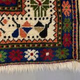 Vintage turkish anatolian rug 190x120 cm, tribal boho red, blue, black, green