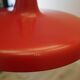 Danish red metal pendant lamp, industrial style, 1960s