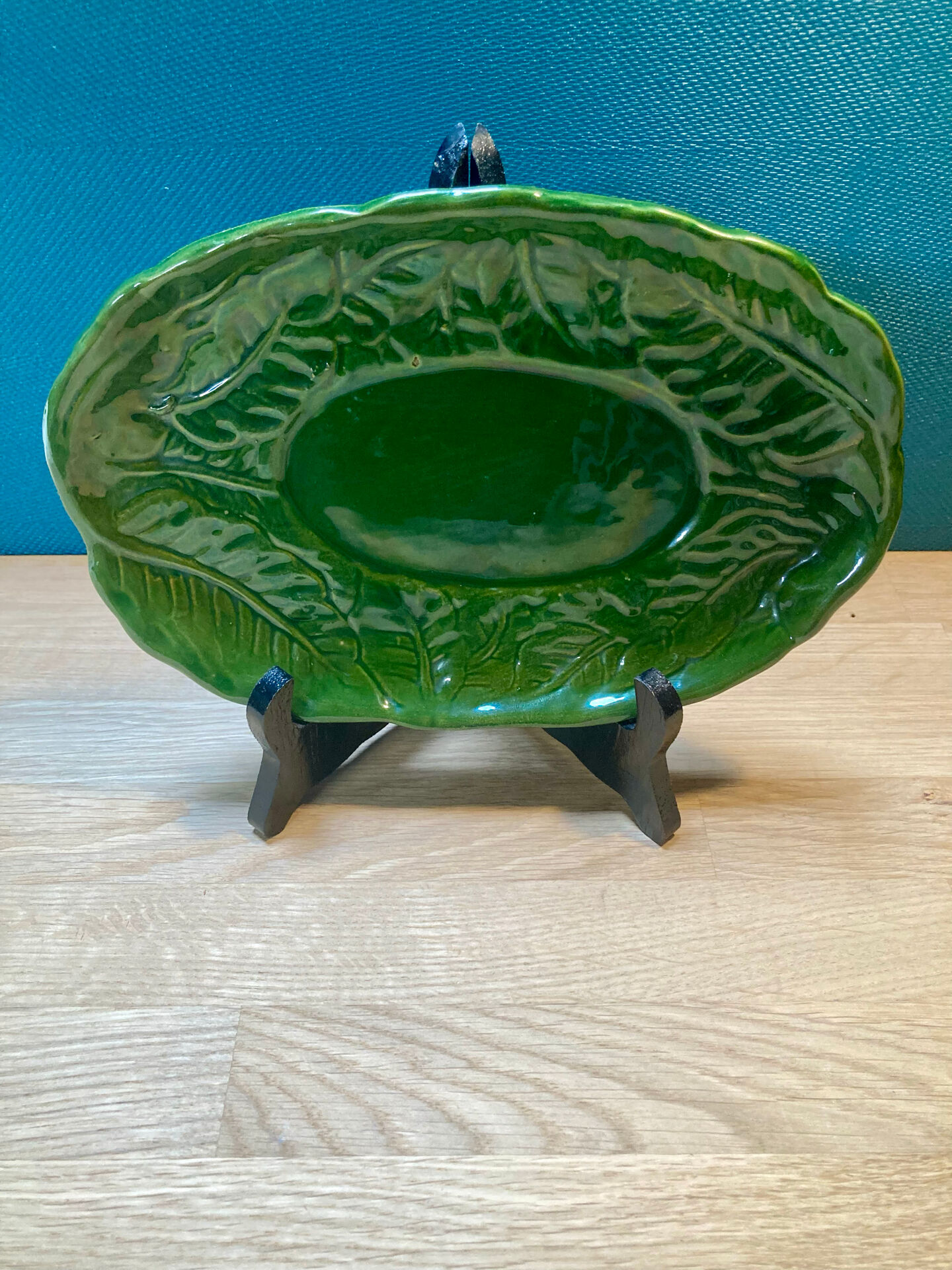 Plat barbotine vintage