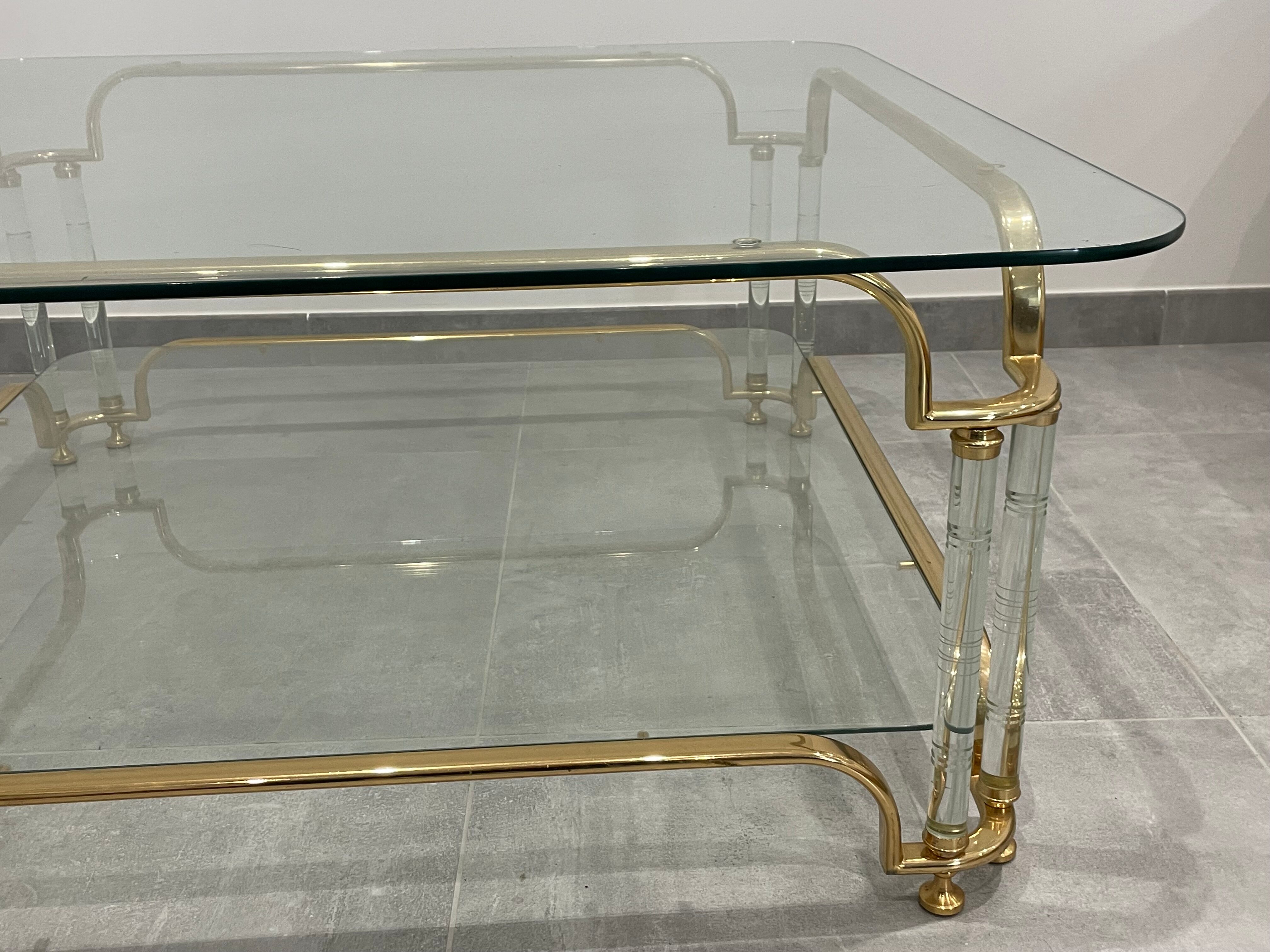 Coffee table Hollywood Regency, Italian of the 70s