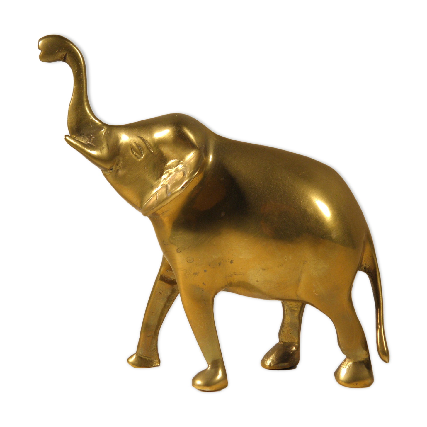 Brass elephant 13 cm