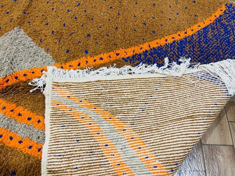 Tapis beni ouraine fait main taille 100 x 200 cm