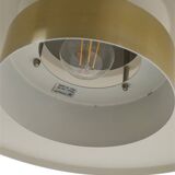 Lyskær Belysning “U.F.O” pendant lamp / Space Age / Danish modern design / gold / brass / aluminium / 1970s