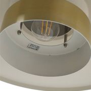 Lyskær Belysning “U.F.O” pendant lamp / Space Age / Danish modern design / gold / brass / aluminium / 1970s