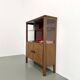 1950s Brazilian modernist library in exotic wood and lacquer.