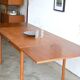 Teak table with Italian extensions 125cm