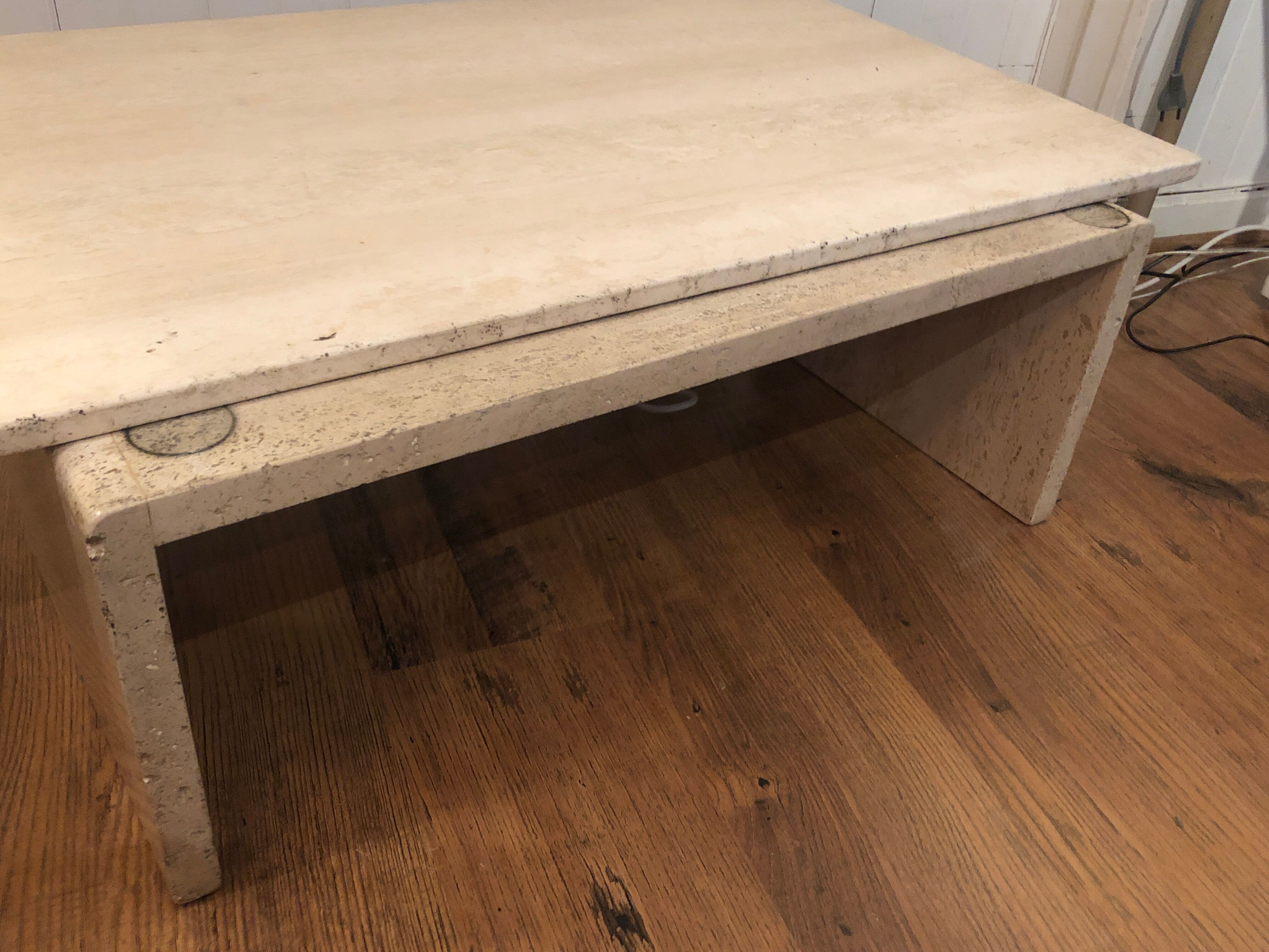 Coffee table travertine