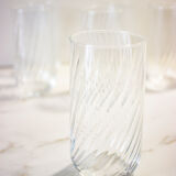 6 high ridged glasses