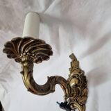 Baroque bronze wall lamp
