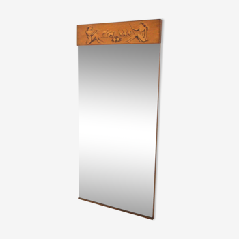 Miroir scandinave, 88x42cm, Swedish Grace, Art Deco, Suède, 1930