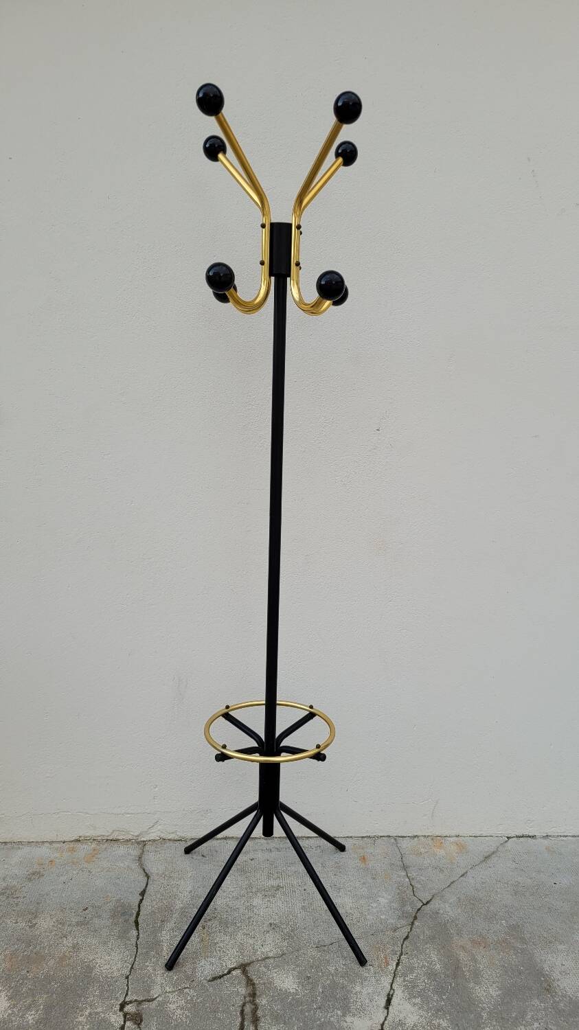 Vintage Parrot Coat Rack with balls 1950s design