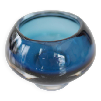 Vintage Miniature Sommerso Crystal Bowl by Mona Morales, 1960s