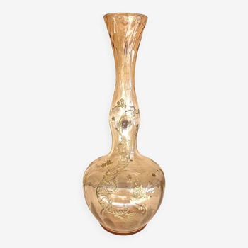 Smoky crystal vase