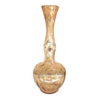 Smoky crystal vase