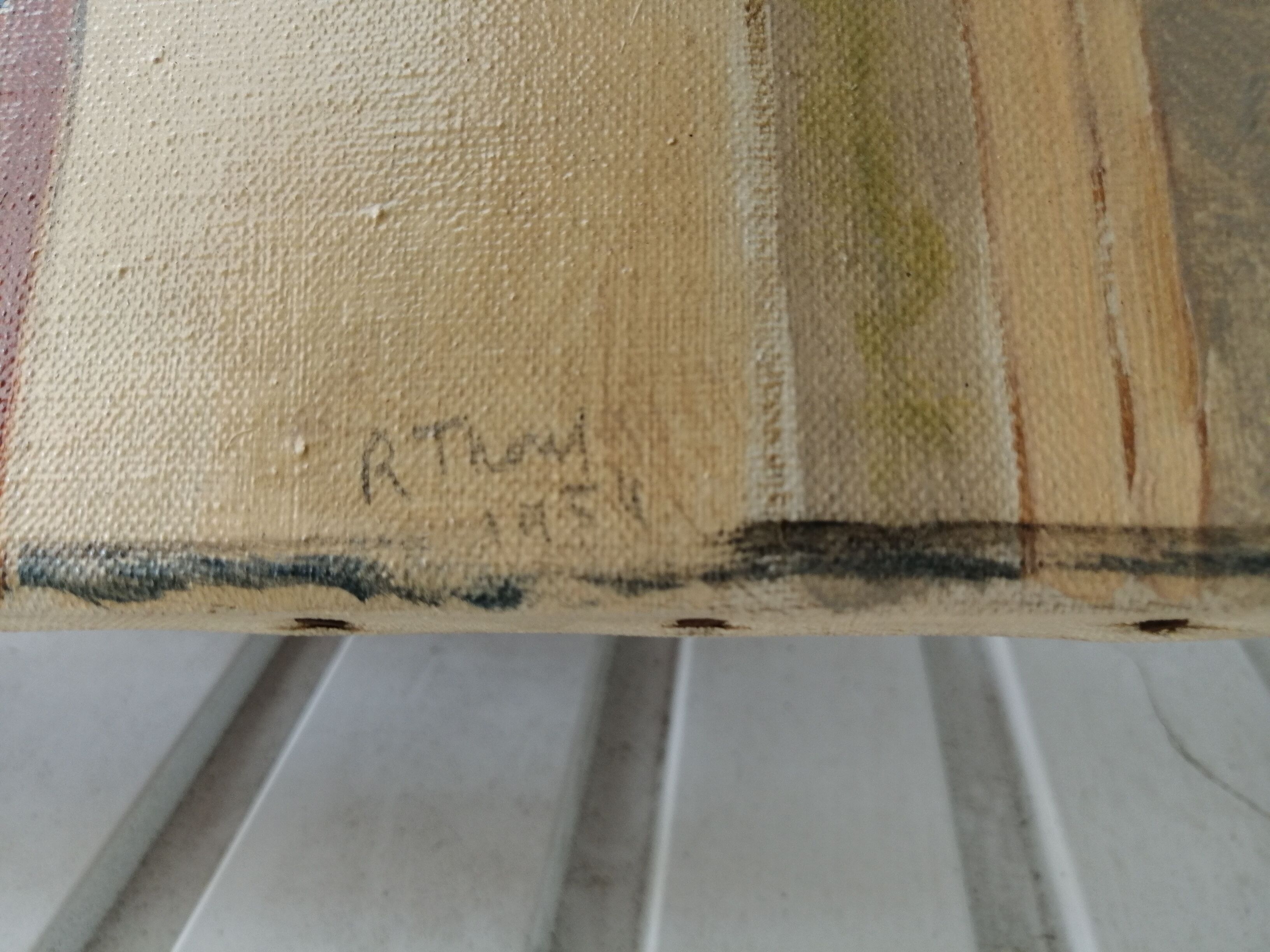 Old table 55 cm x 38 cm