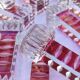 12 colored crystal knife holders - 1970