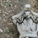 Vintage antique stone Medici garden planters