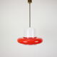 1960s Opaline Glass Pendant Light, Czechoslovakia