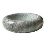 Round Italian ashtray made of hand-carved and polished green marble.