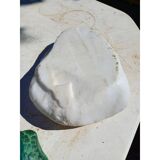 2 cendriers ou vide poche marbre blanc et malachite