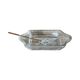 Crystal salad bowl for appetizers BOHEMIA, Czechoslovakia 1970s