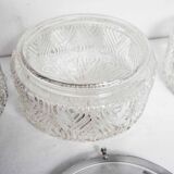 Set of 3 glass ceiling lamps 60