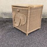 Vintage rattan chest