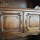 Upper part of an antique 19th-century dresser, Louis XV style.