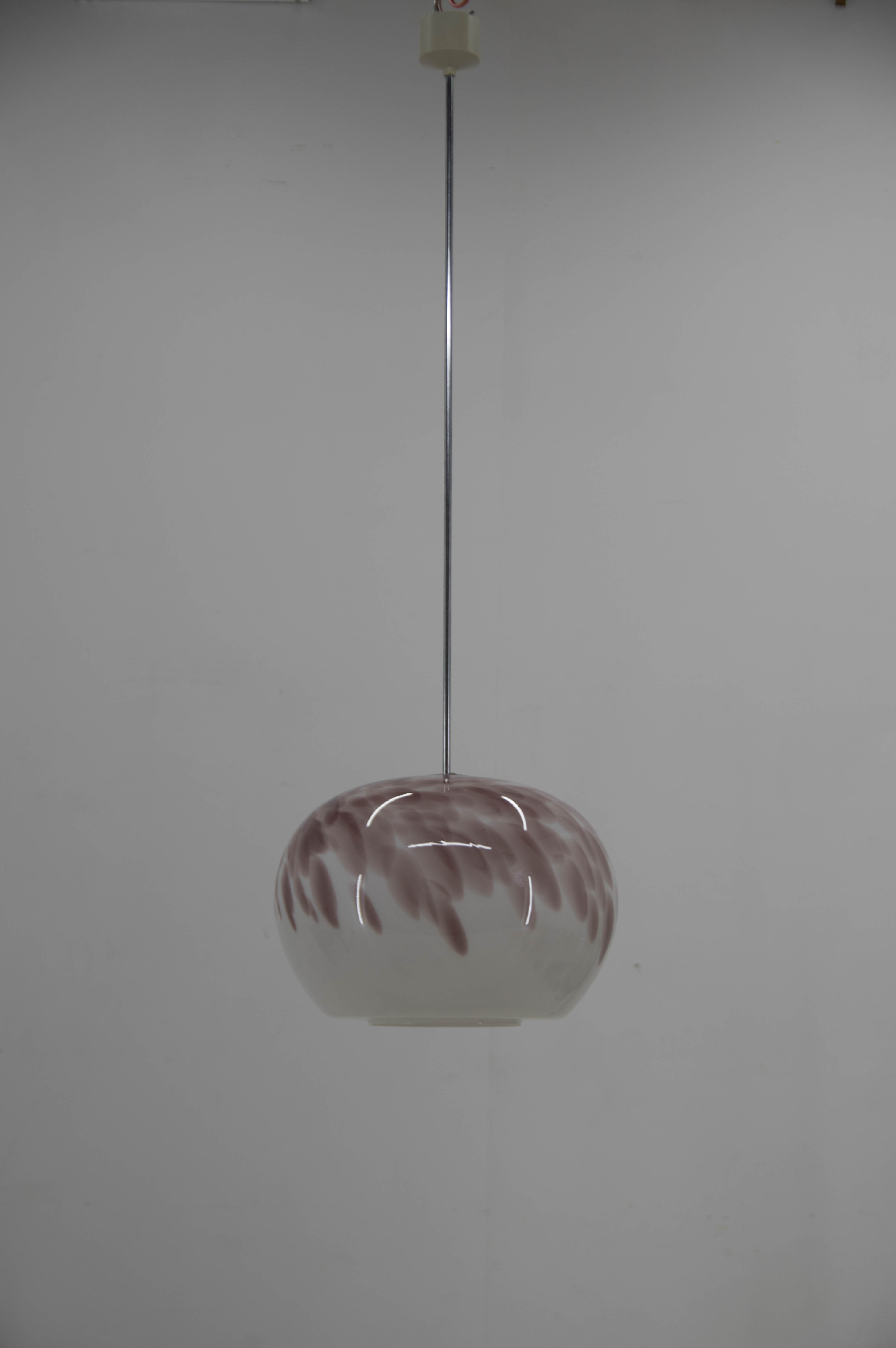 Art Glass Pendant, Czechoslovakia, 1970s