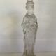 Antique moulded glass candlestick