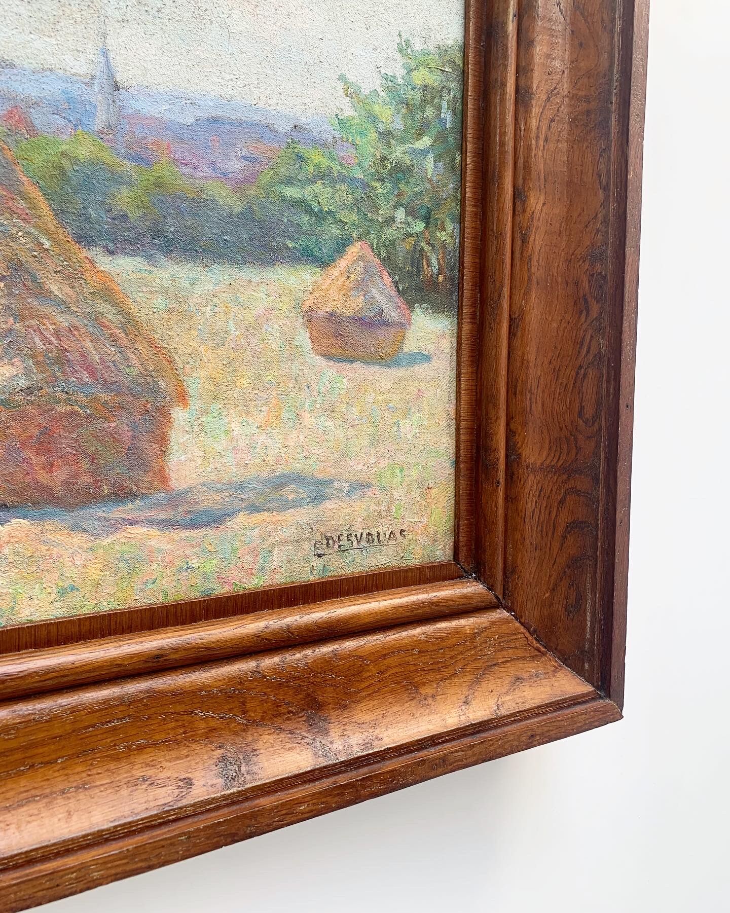 Oil painting signed Desvouas, 1900