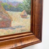 Peinture à l’huile signée Desvouas, 1900
