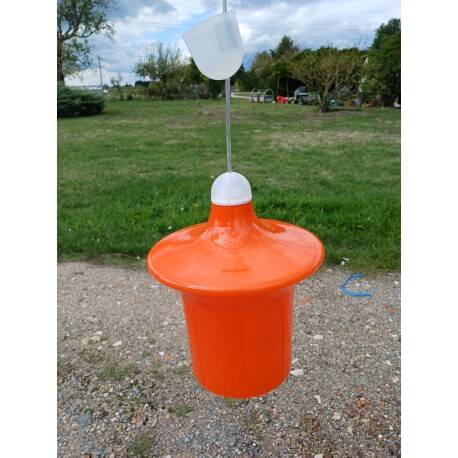 Vintage 70s opaline pendant light