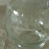 Crystal pitcher carafe with grave decor