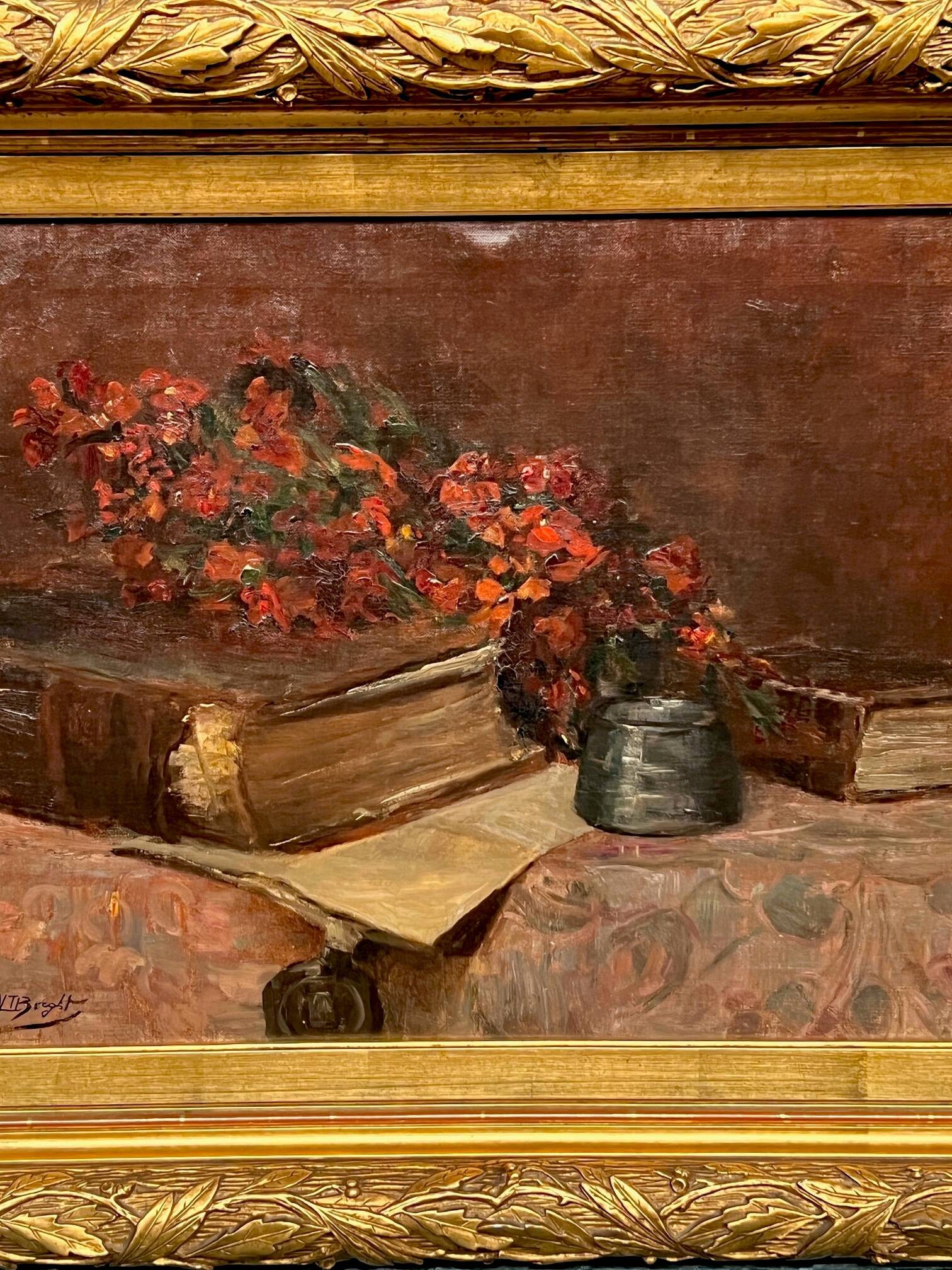 Mr. Van Der Borght. “Still life with flowers.”