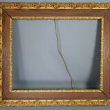 Old frame gilded stucco wood 65,5x55,5 cm, foliage 51x41 cm SB