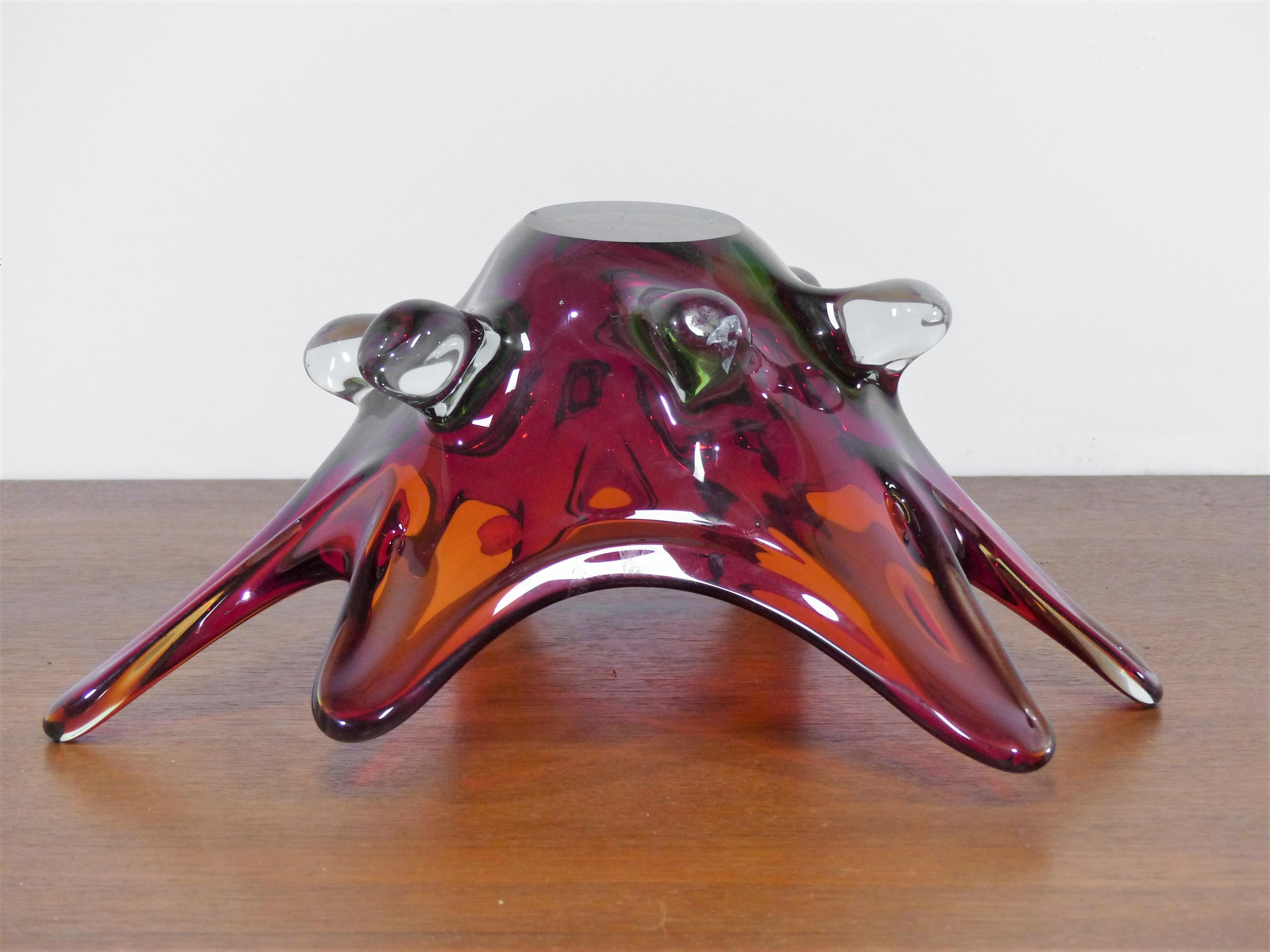 Vintage Murano glass cut