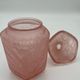 Pink vintage cotton pot in cracked glass paste Marcel Franck