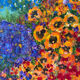 Garden of Thoughts, oil on canvas signed Regina Pecanha 2007