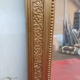 19th century wood and gilded stucco mirror
