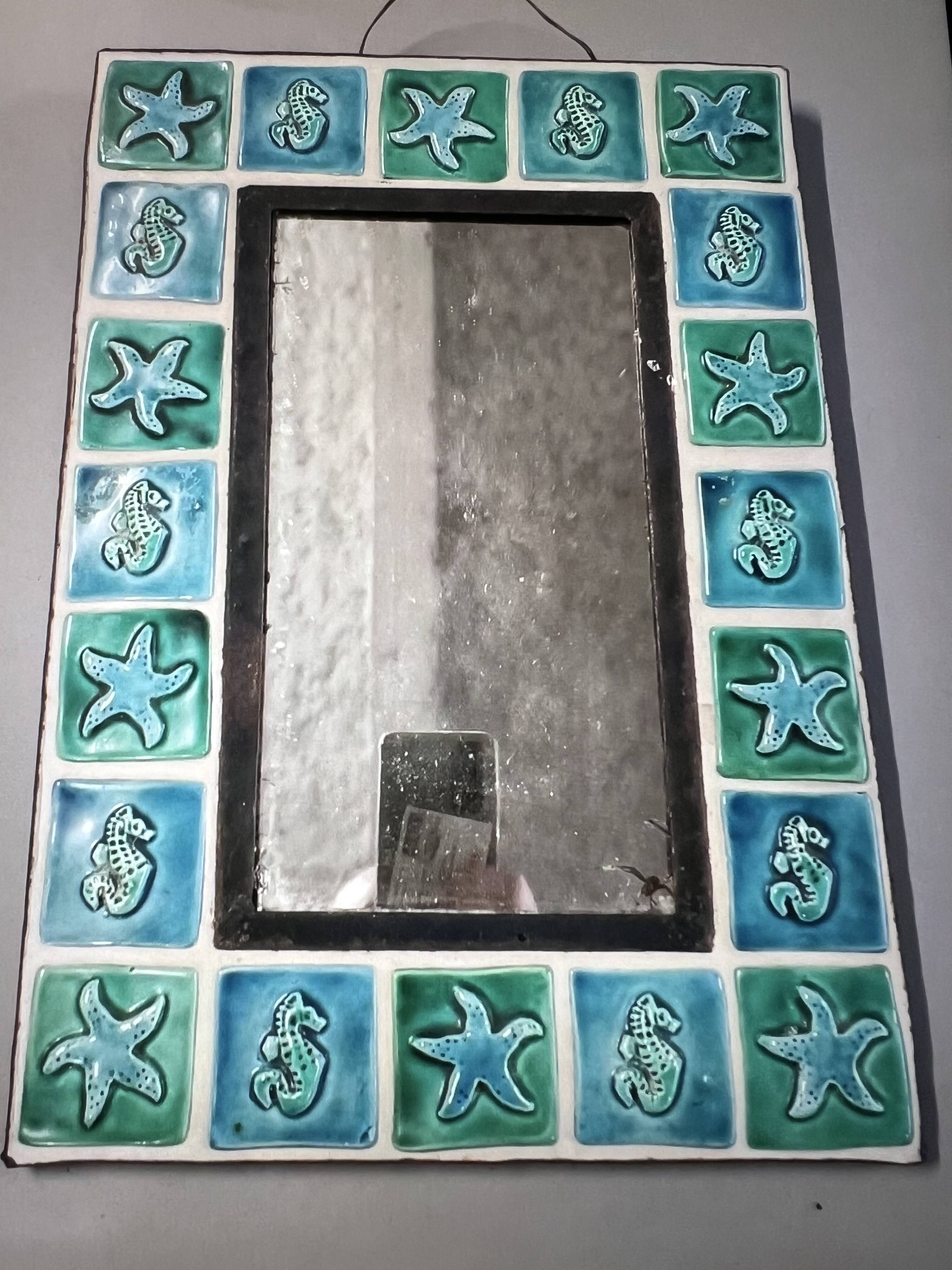 Ceramic mirror Odette Dijeux