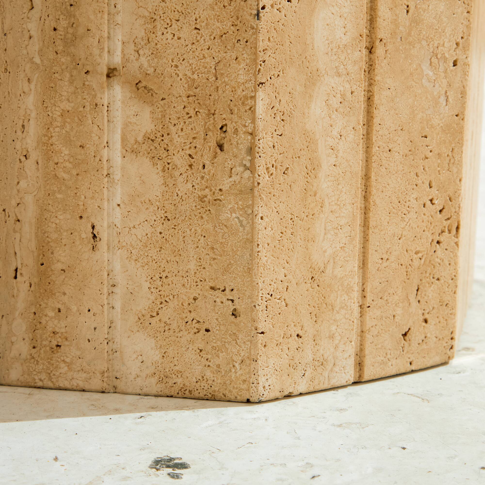 Italian limestone coffee table (MK9883)