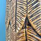 Vintage carved wooden umbrella stand