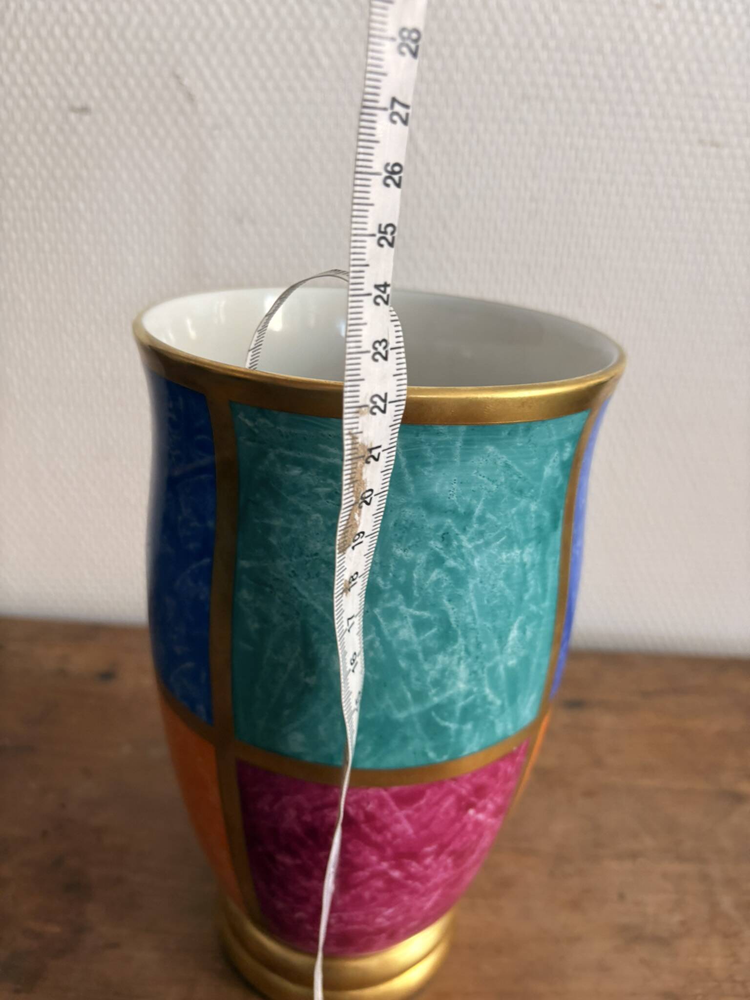 Baluster Vase Babouchka Limoges Porcelain by Artoria