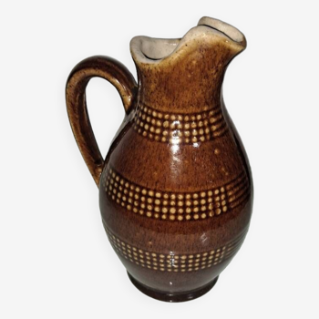 Enamel stoneware pitcher