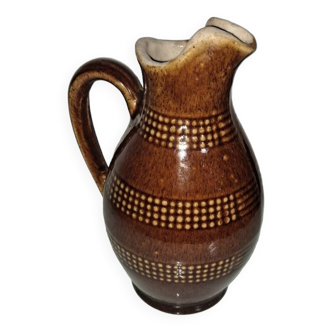 Enamel stoneware pitcher