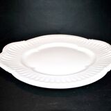 Oval earthenware dish from Niderviller "Beyerlé Grand Siècle" 32x36cm