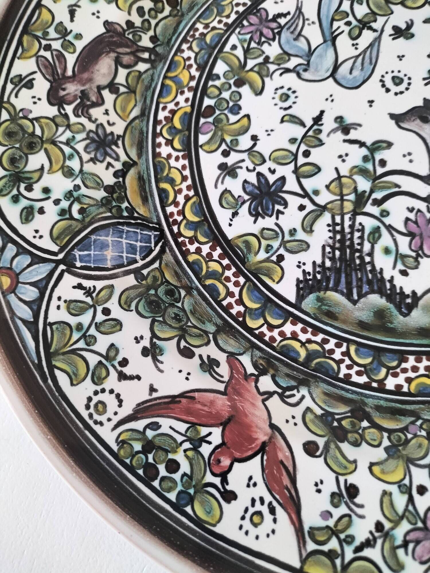 Plate São Pedro Conimbriga Portugal signed Sousa