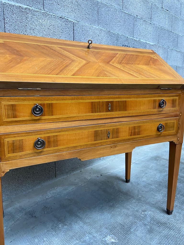 Office scriban Louis XVI walnut 1950